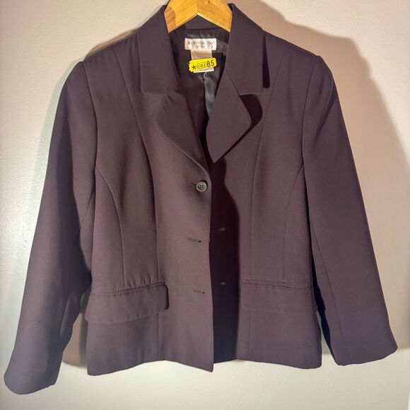 Vintage Worthington Petite Brown Classic Blazer with Faux Pockets - Picture 1 of 6